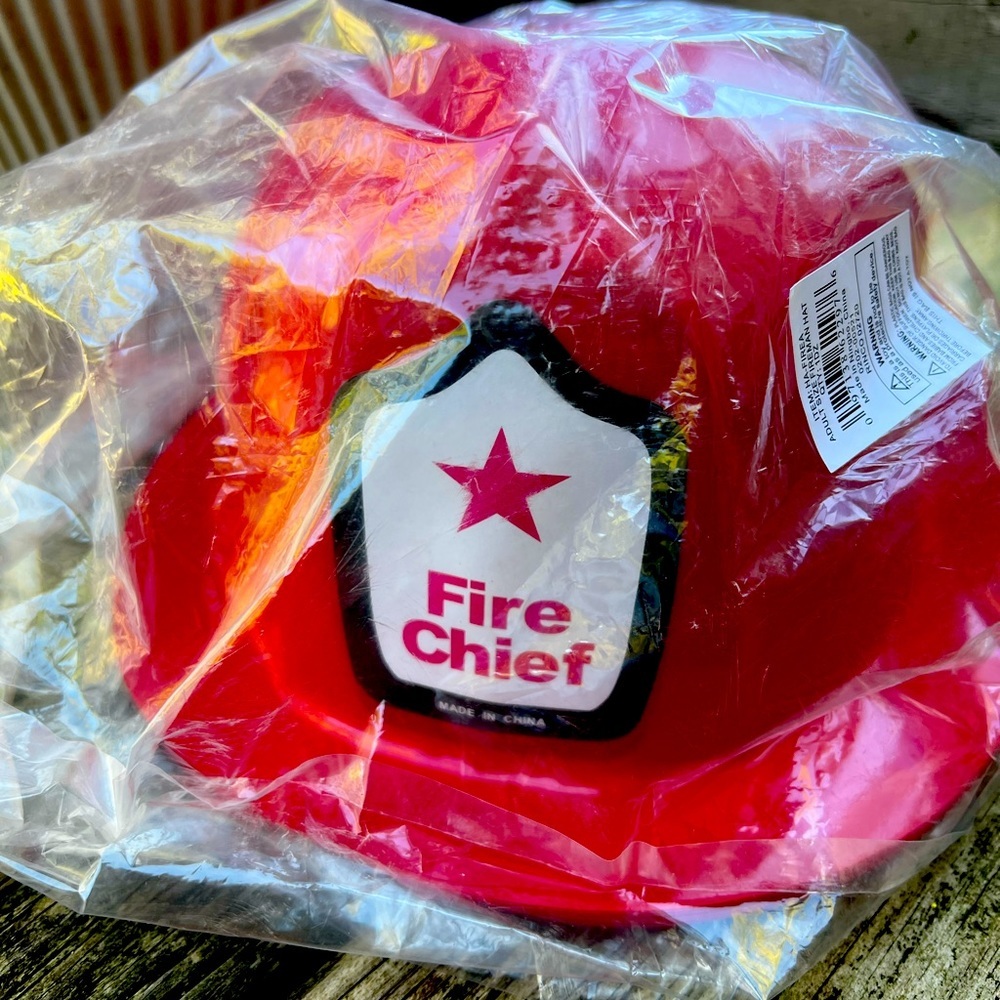 Fire Chief helmet-Kid’s OS Red Rubie’s Halloween Costume